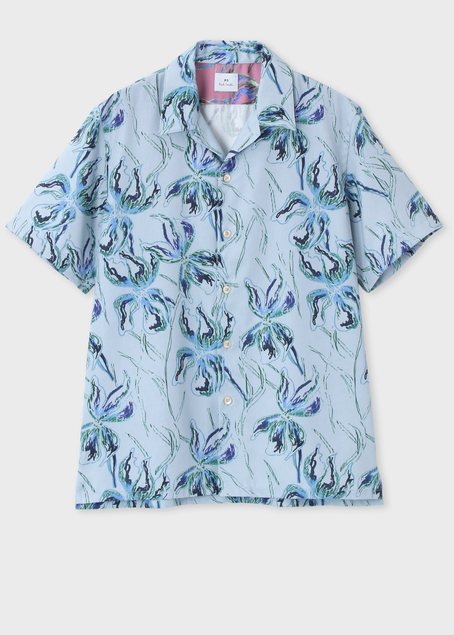 "Gladiolus" オープンカラーシャツ