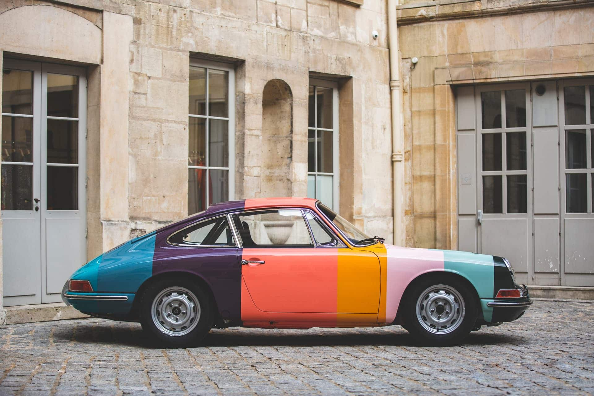 Artist Stripe Porsche Races at Le Mans Classic