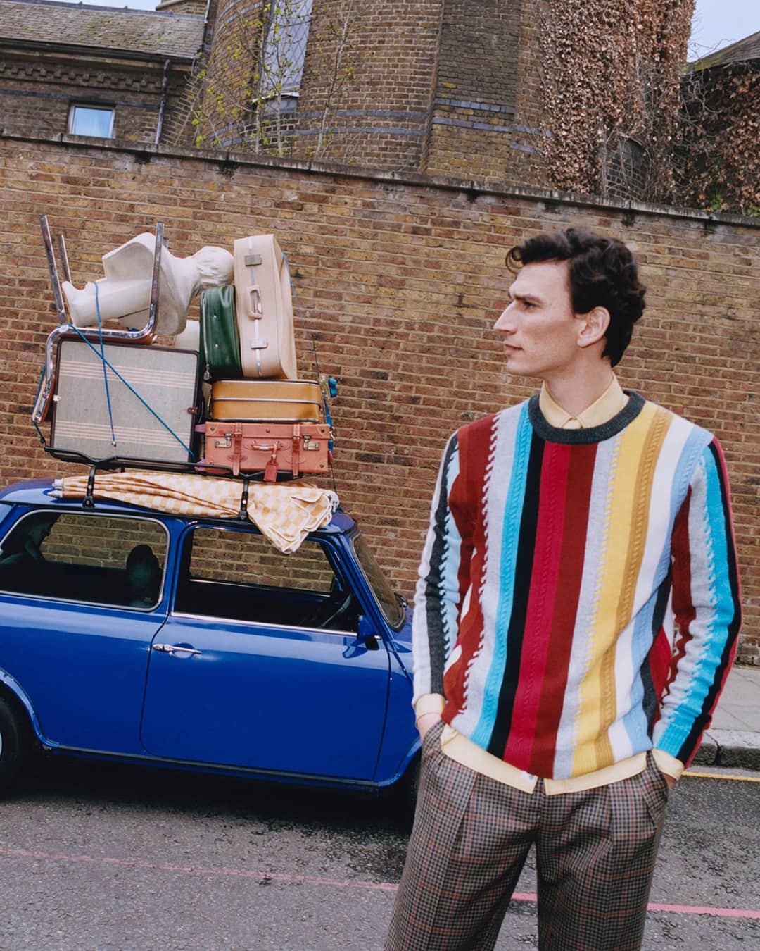 ポールスミス　ネイビー チェック柄 ブルゾン Paul Smith ポールスミス 19AW 先染めチェックブルゾン ネイビー