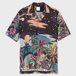 “Luna Hawaiian” プリントシャツ