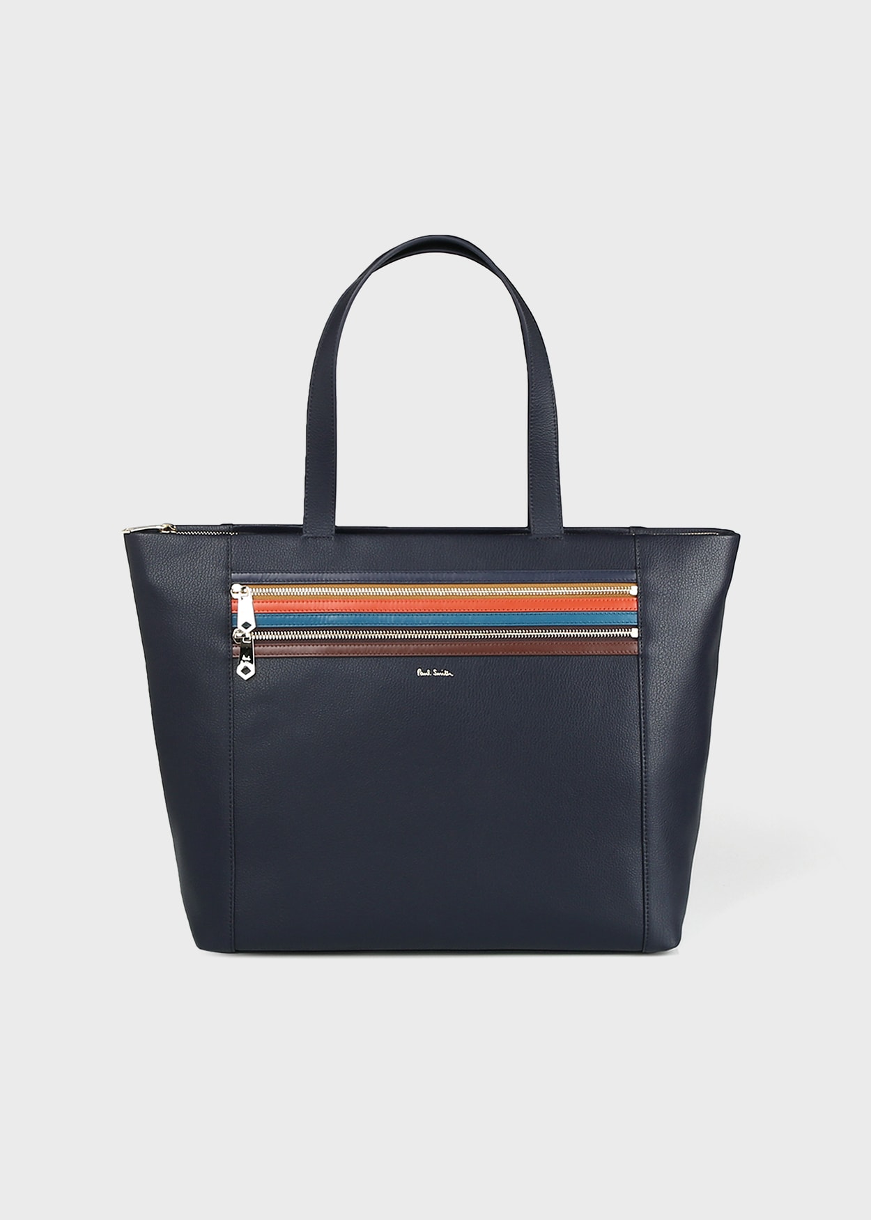 おしゃれなメンズブランドバッグ Paul Smith シグネチャージップストライプ トートバッグ