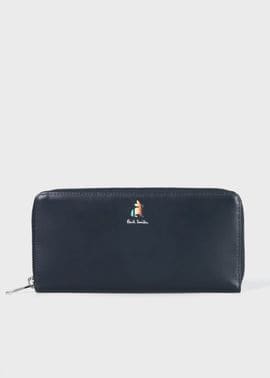 マーケトリーストライプラビット 長財布