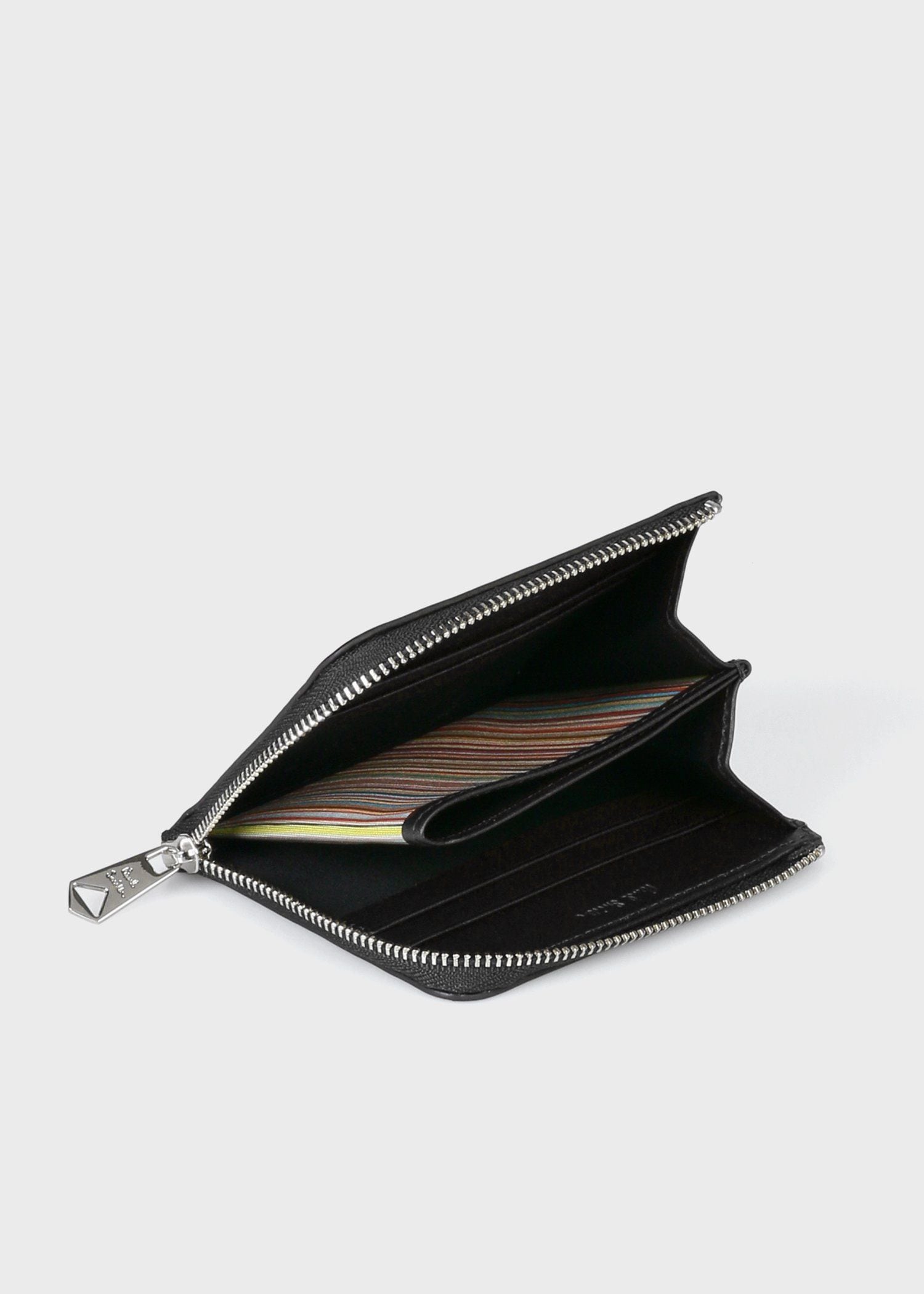 ベジタンストライプトリム L字財布（ブラック） ｜ポール・スミス