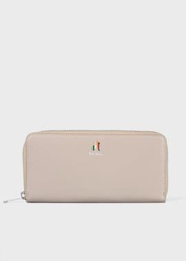 マーケトリーストライプラビット 長財布