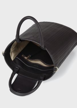 シャドーストライプ レザー 2WAY ショルダーバッグ / Paul Smith