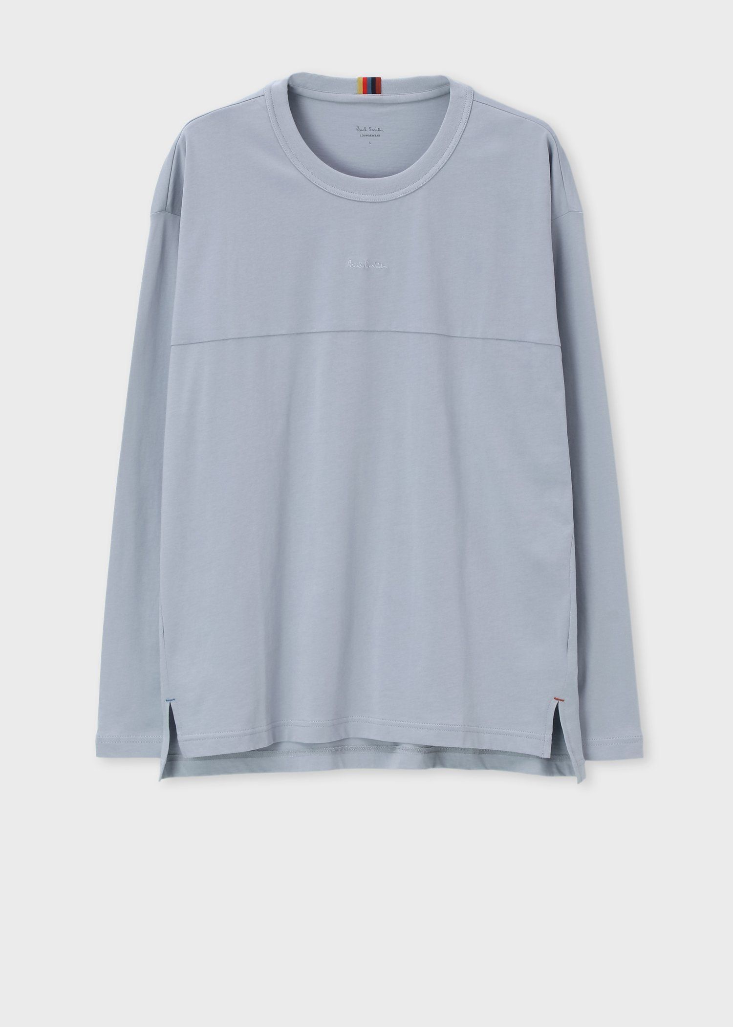 ロゴエンブロイダリー ロングスリーブTシャツ(ライトブルー ロゴエンブロイダリー ロングスリーブTシャツ(ライトブルー