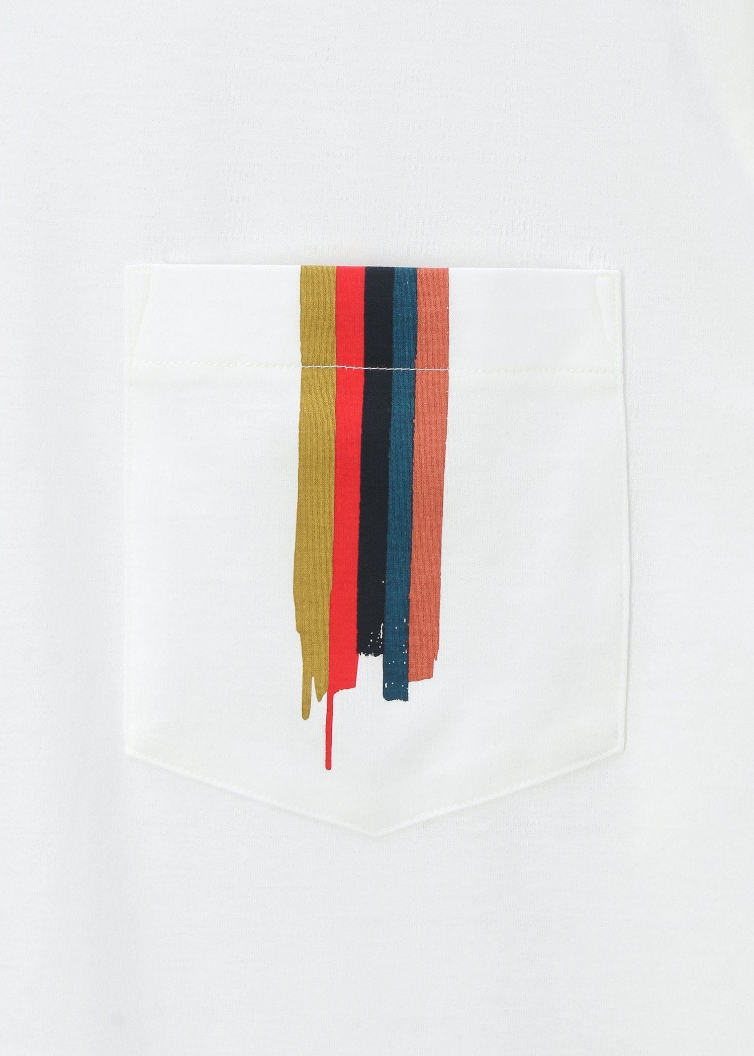 "Painted Stripe" 長袖Tシャツ