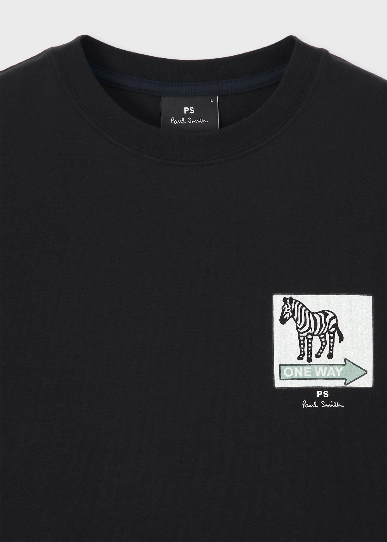 "Zebra ONEWAY" プリント長袖Tシャツ