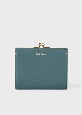 カラードエッジ がま口2つ折り財布