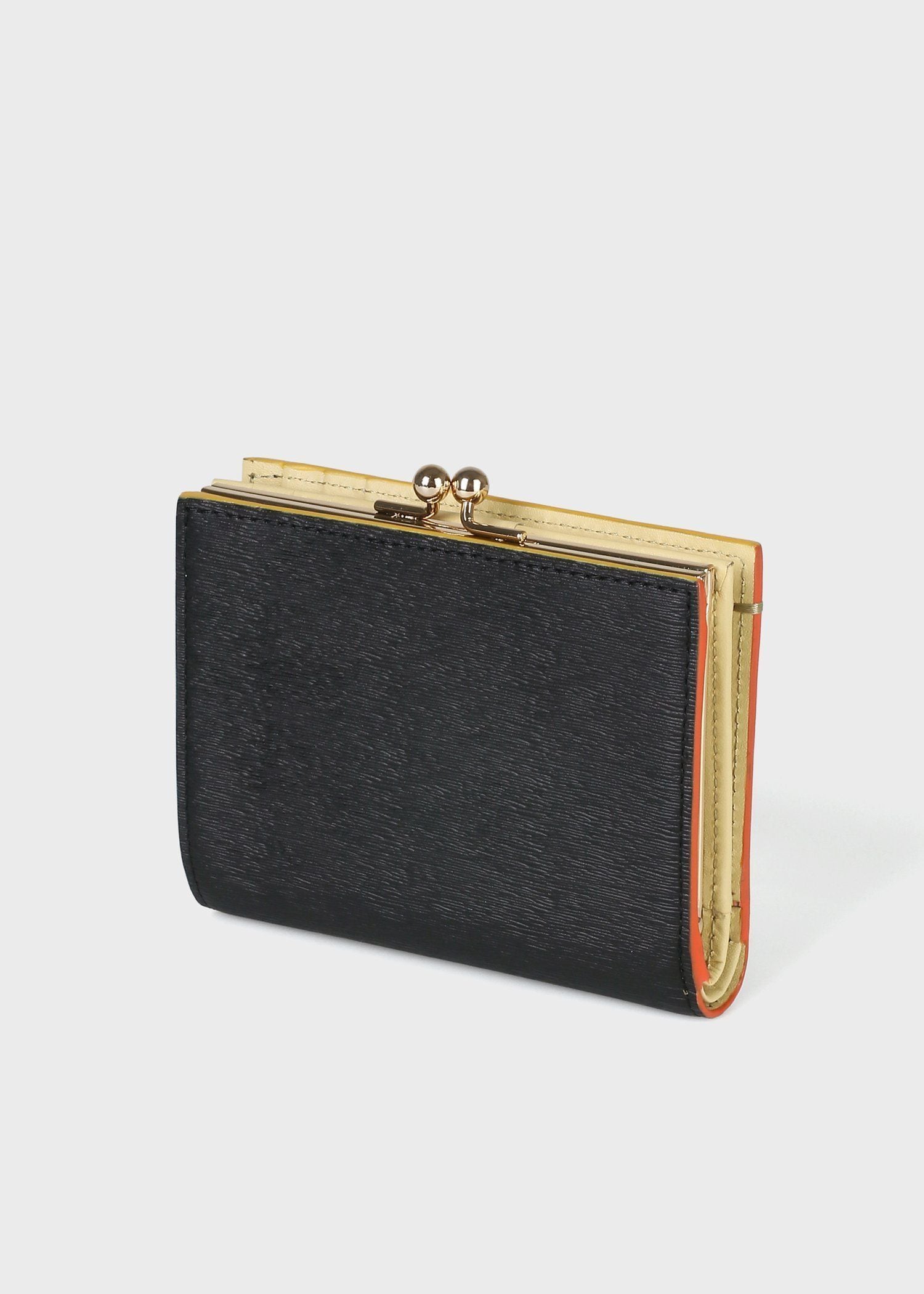 カラードエッジ がま口2つ折り財布