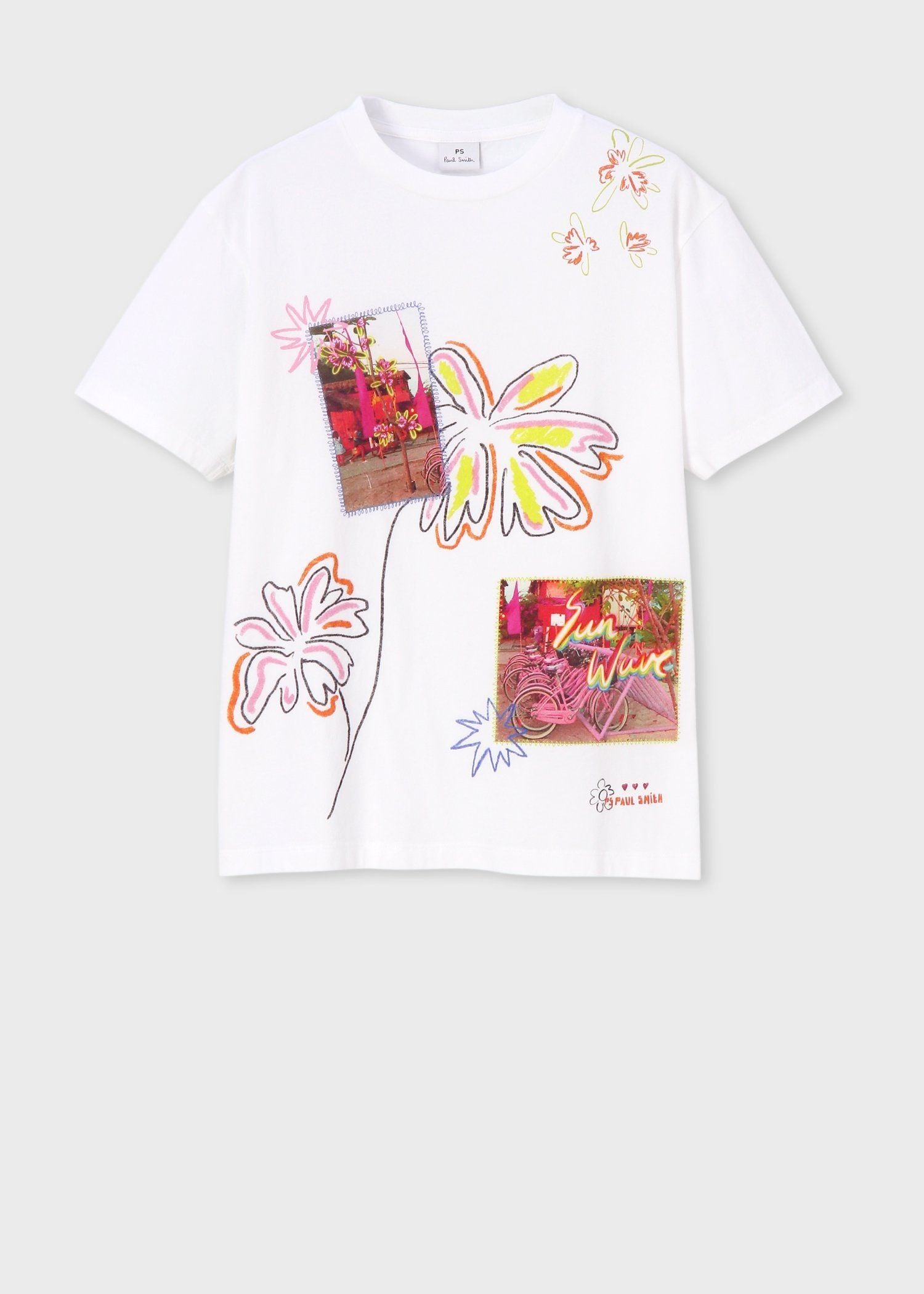 ウィメンズ "Flower Doodle" 半袖Tシャツ