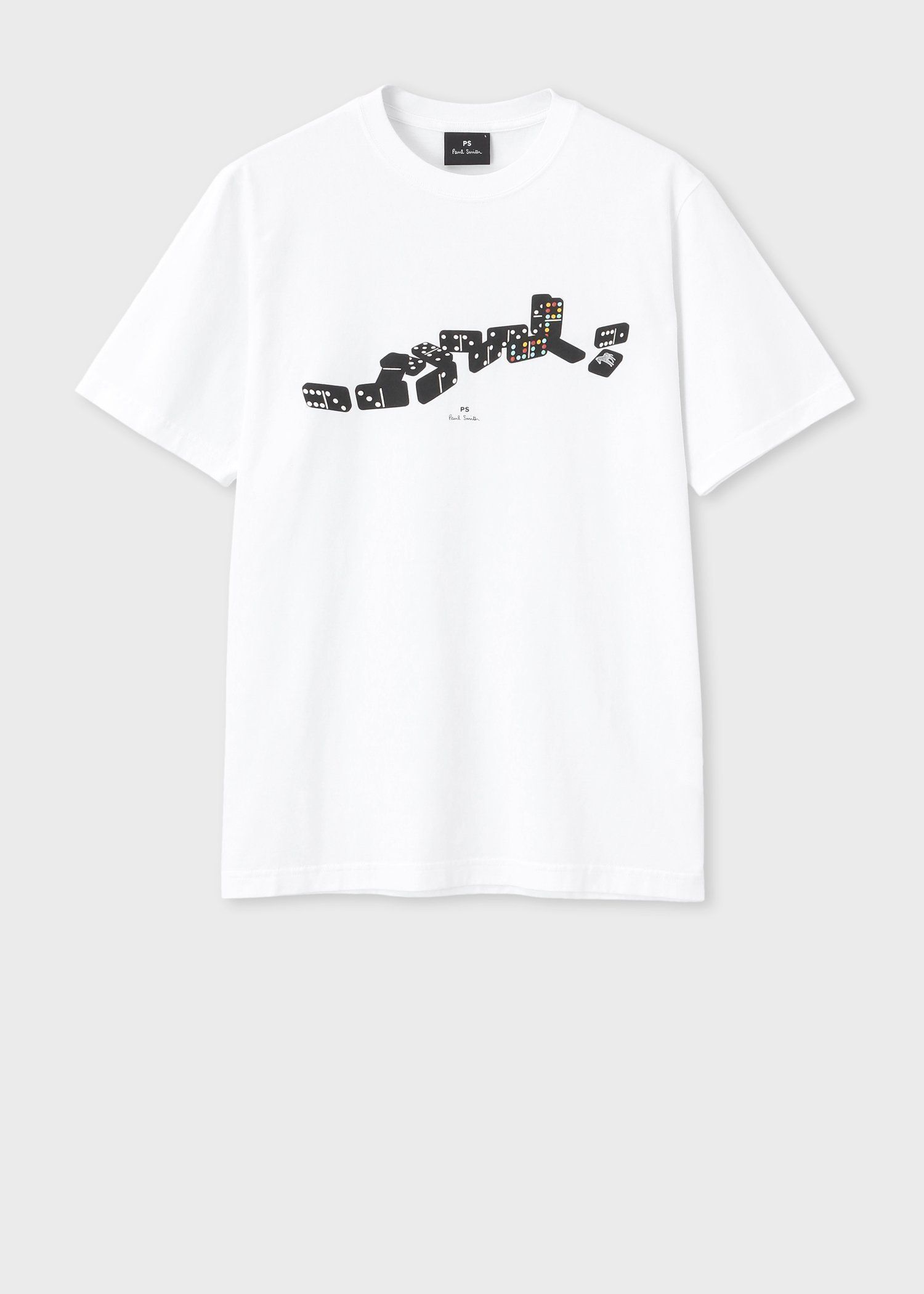 "Dominos Zebra" プリント半袖Tシャツ
