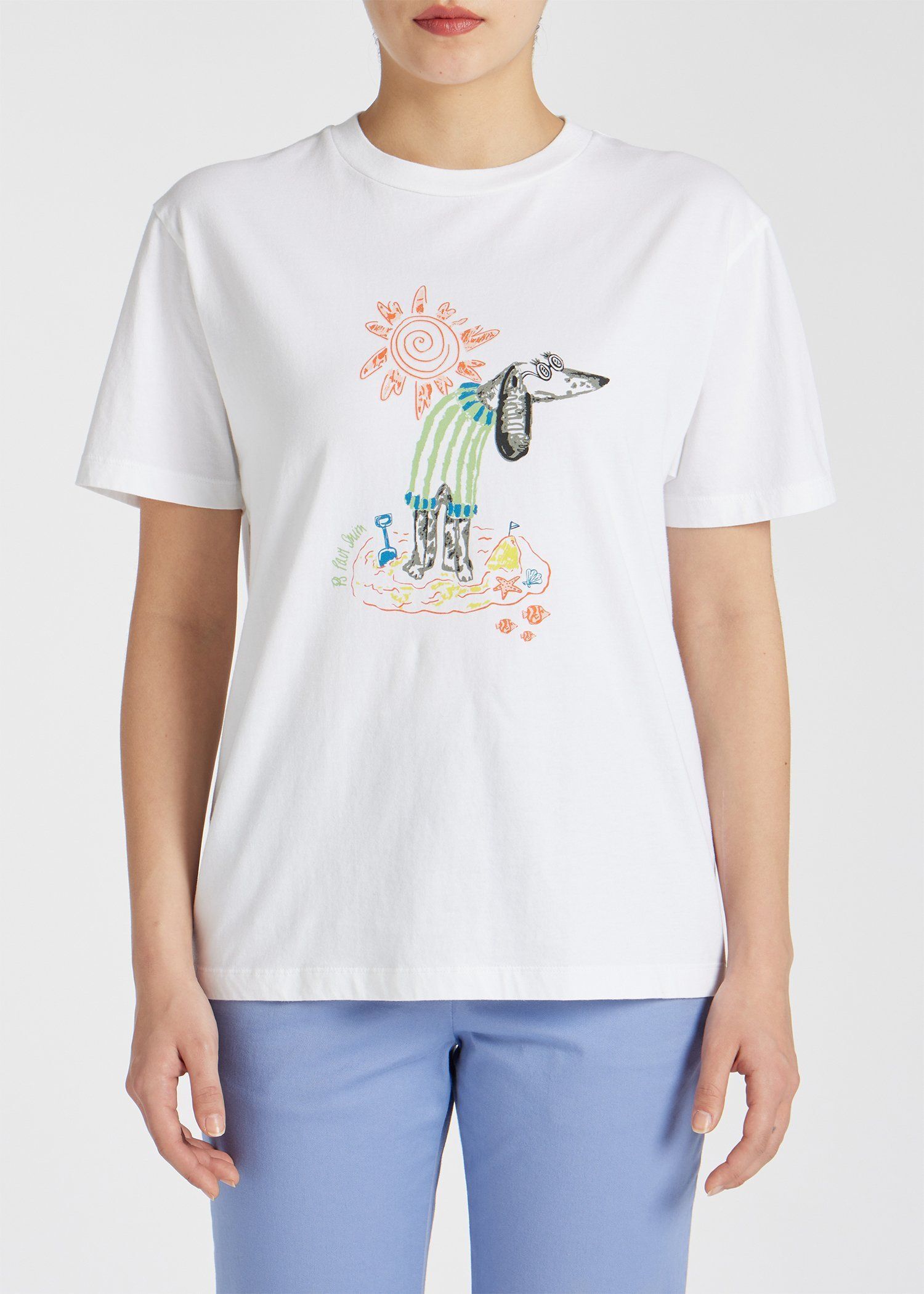 ウィメンズ "Beach Dog"半袖Tシャツ