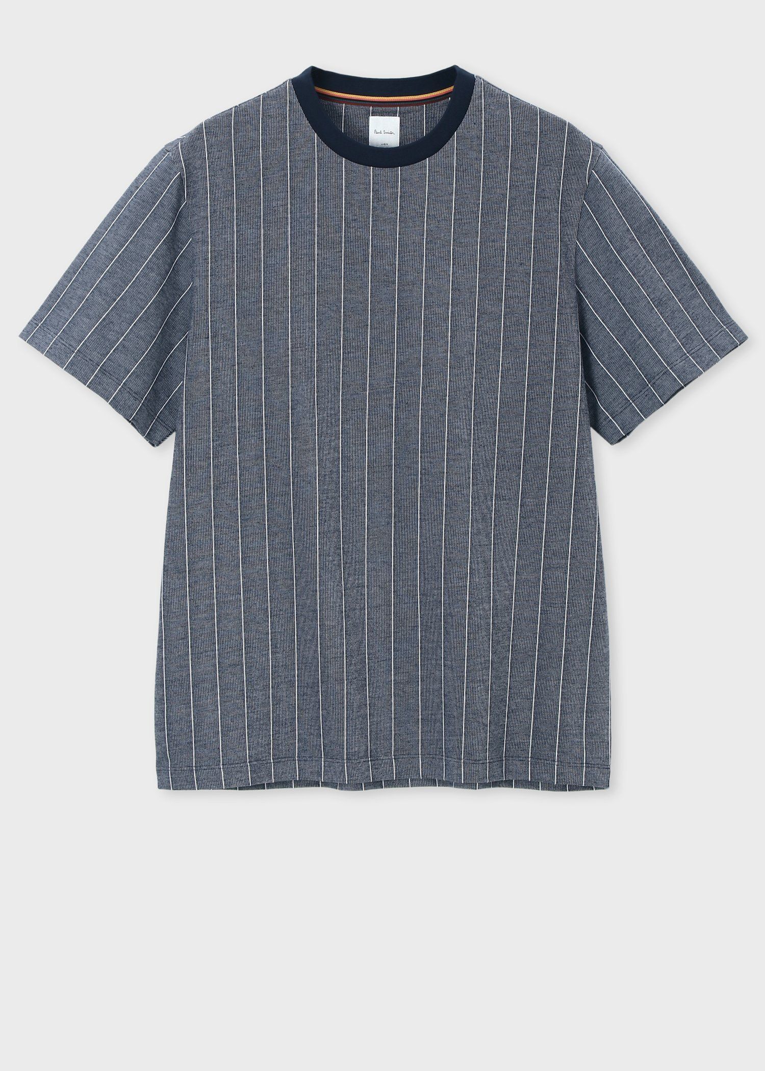 "Jacquard Stripe" 半袖Tシャツ