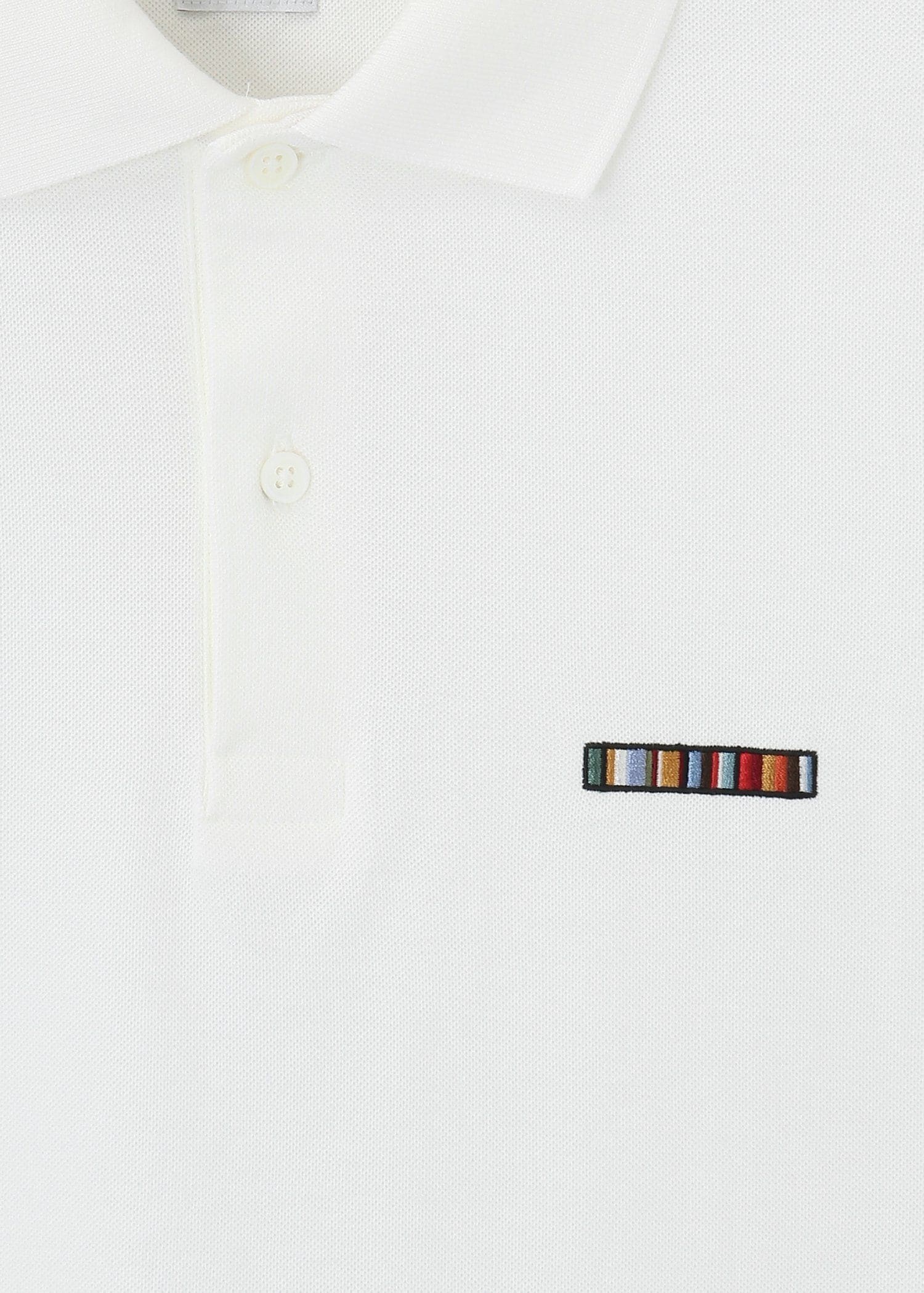 "Signature Stripe Bar" 半袖ポロシャツ