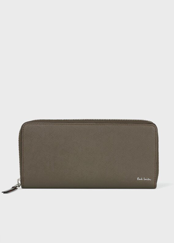 新品】ポールスミス かぶせ長財布 長財布 ストライプステッチ