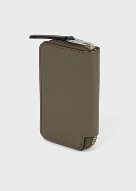 ブライトストライププラー スマートキー&カードケース（ライトブラウン