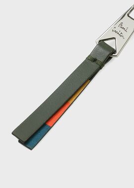 ブライトストライププラー コイン＆キーケース（ネイビー