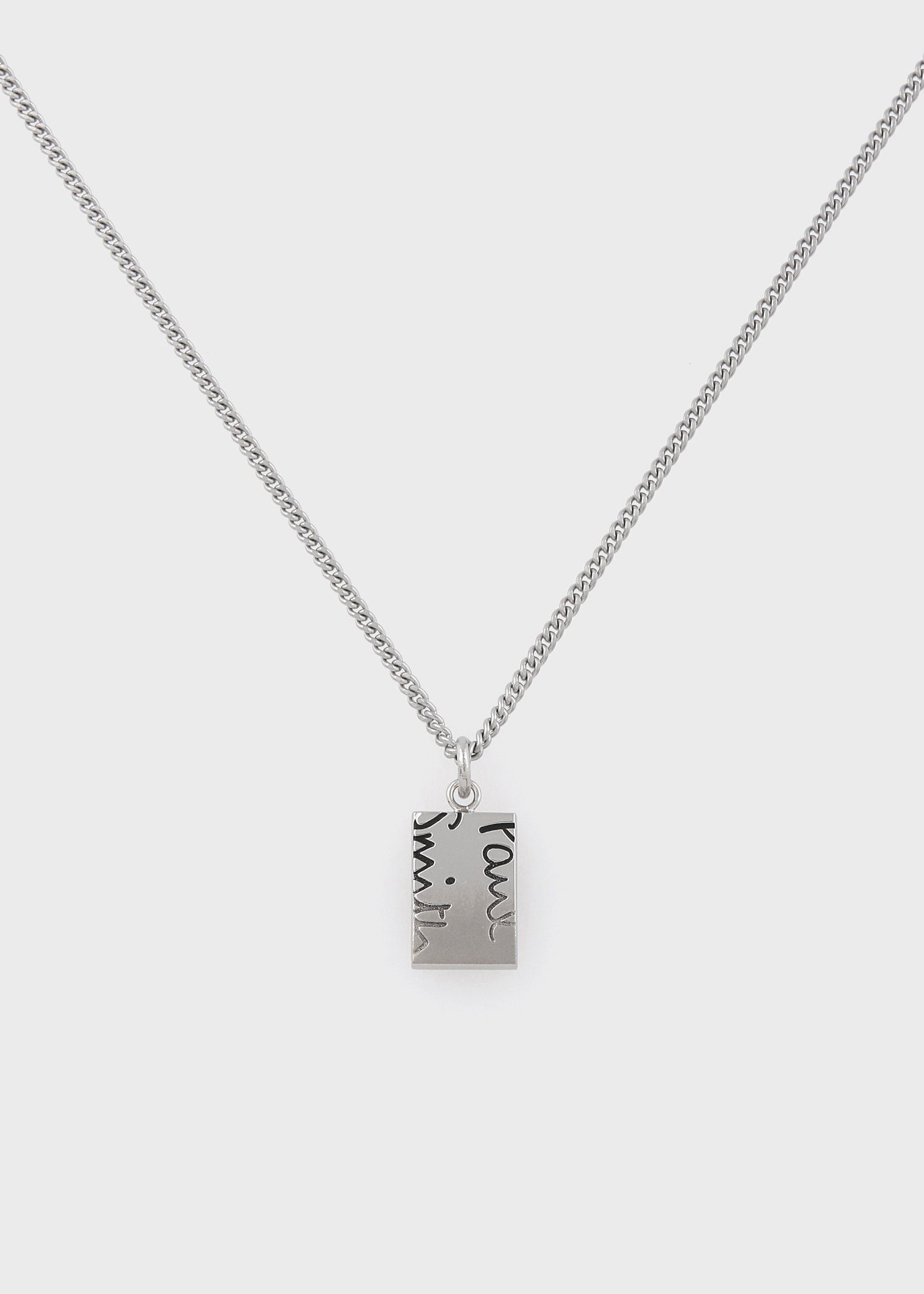 Cropped Logo Plate” ネックレス ｜ポール・スミス