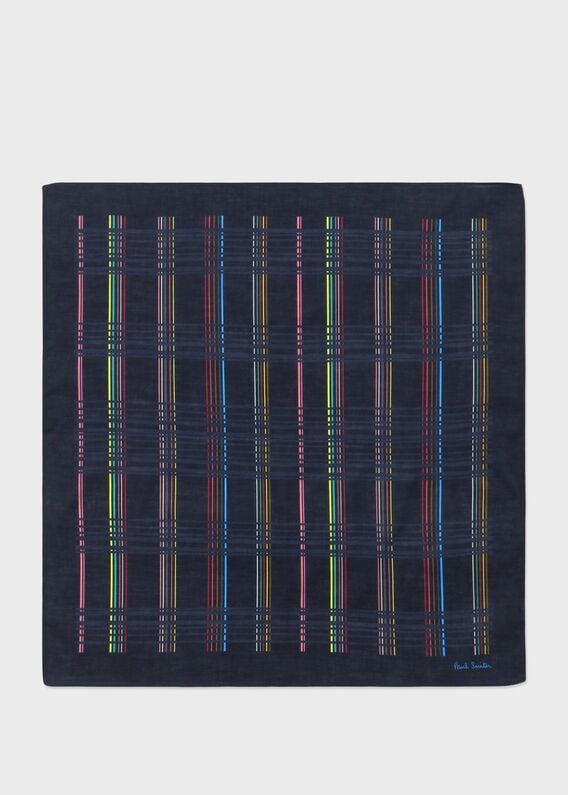 シグネチャーストライプトリミング ハンカチ ポールスミス Paul Smith メンズ シグネチャーストライプ