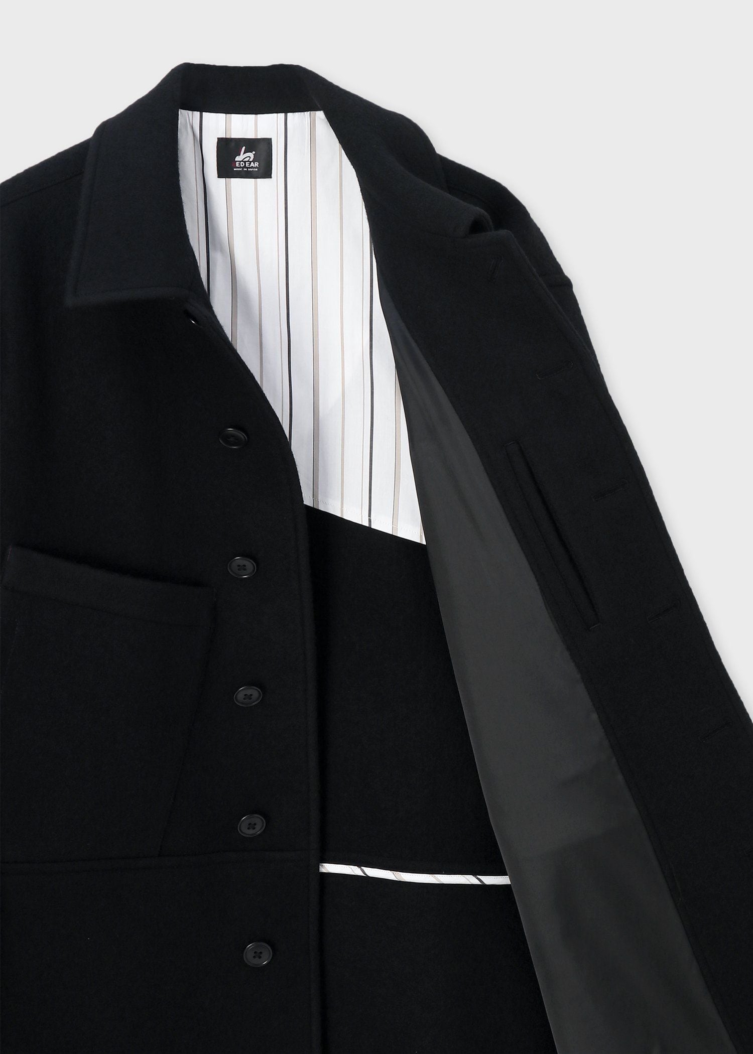 美品】Paul Smithブラック スプリングコート マルチカラー柄裏地 黒