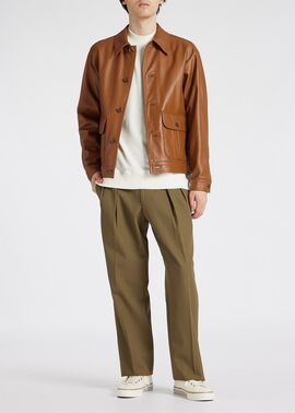 芸能人愛用 Paul 比翼 仕上げよ 中綿入り レザーコート ラムレザー Smith ジャケット・アウター