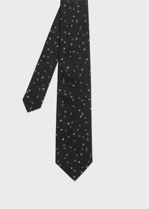 Paul Smith けばけばしく ネクタイピン/カフリンクス セット 白黒ボーダー
