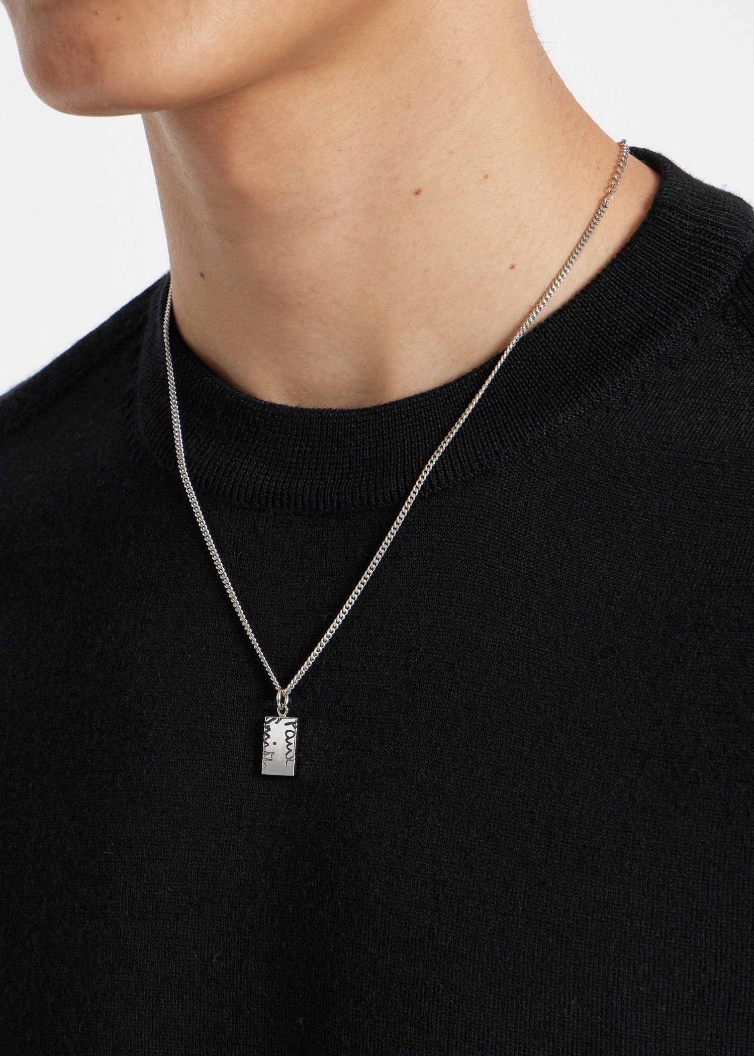 Cropped Logo Plate” ネックレス ｜ポール・スミス