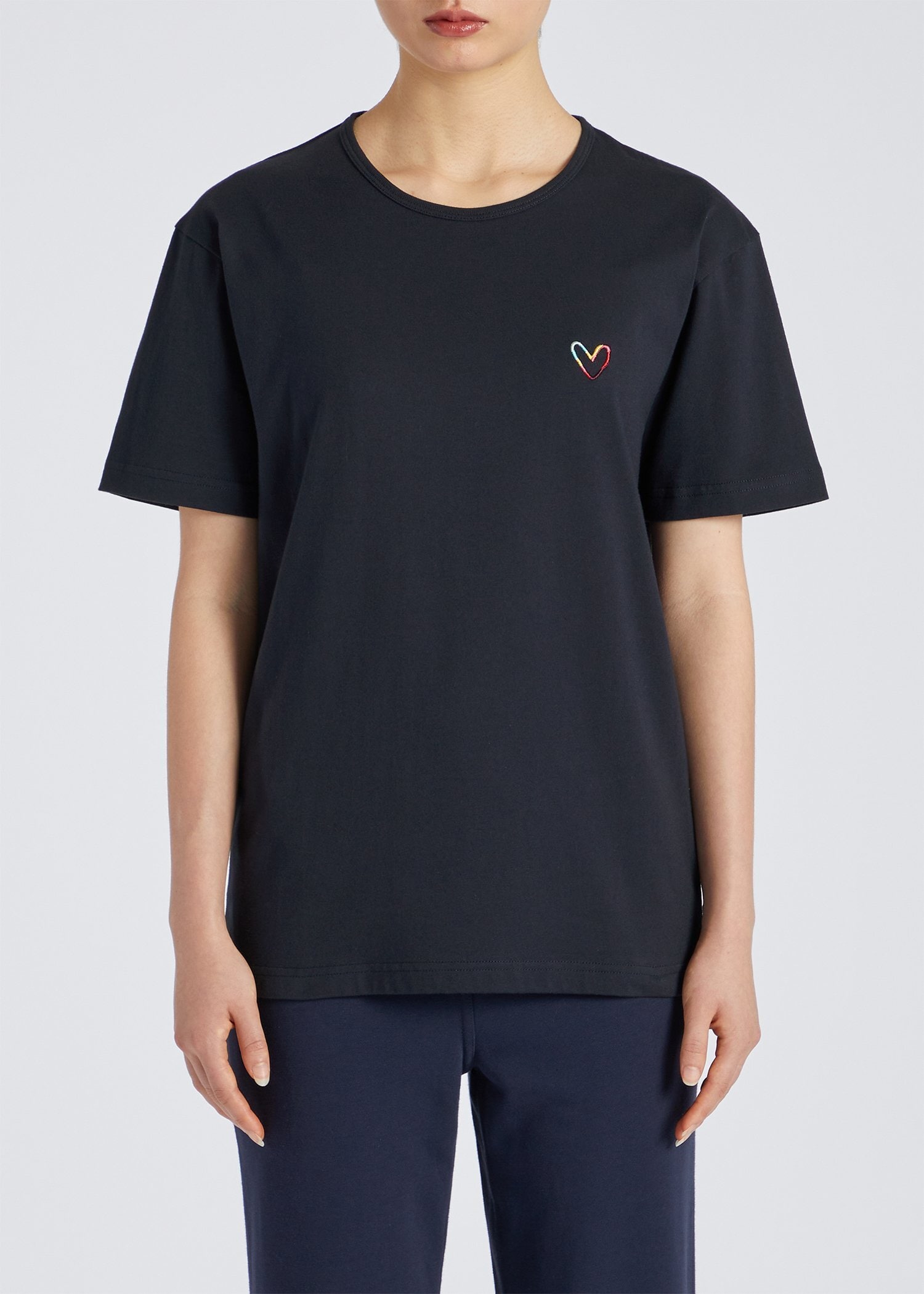 ウィメンズ スワールハート 半袖Tシャツ（ネイビー） ｜ポール