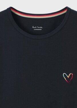 ウィメンズ スワールハート 半袖Tシャツ（ネイビー） ｜ポール