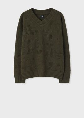Paul Smith RED EAR 赤 カウチンセーター カーディガン