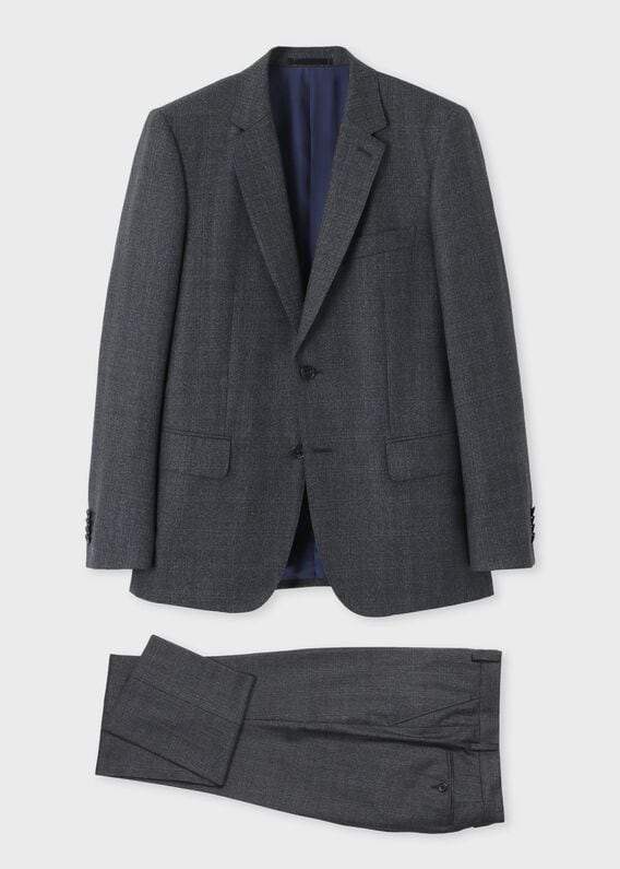 美品 Paul Smith ポールスミス スーツベスト みっともなかっ ジレ ウール 黒 紫 L