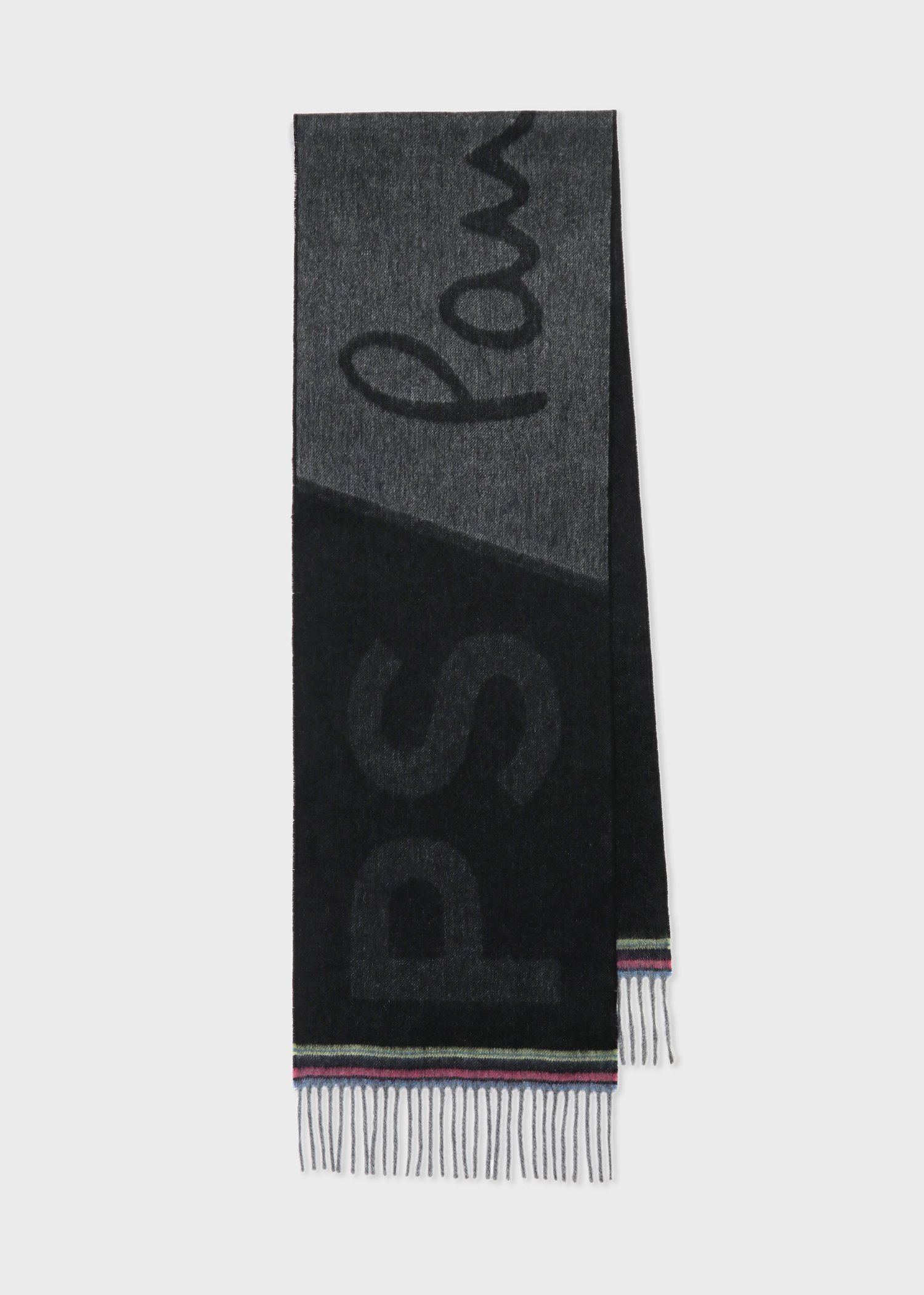 PS Paul Smith ビッグロゴ マフラー（ブルー） ｜ポール・スミス