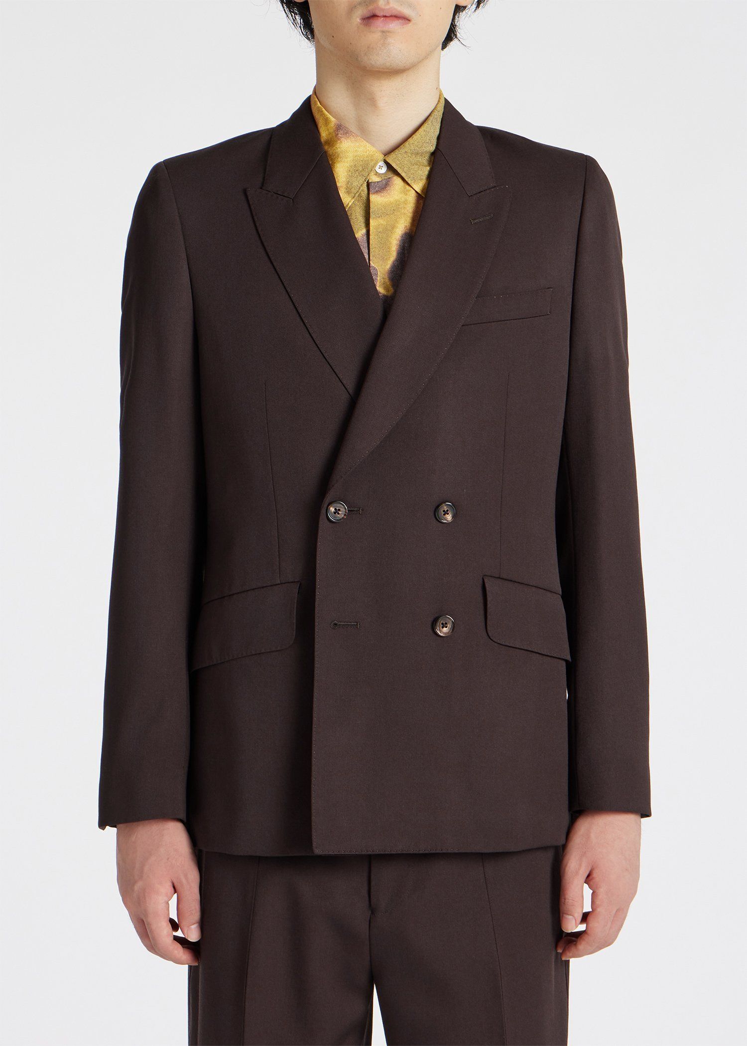 Paul Smith ポールスミス ウールファー ロングコート ブラウン 40 - メルカリ