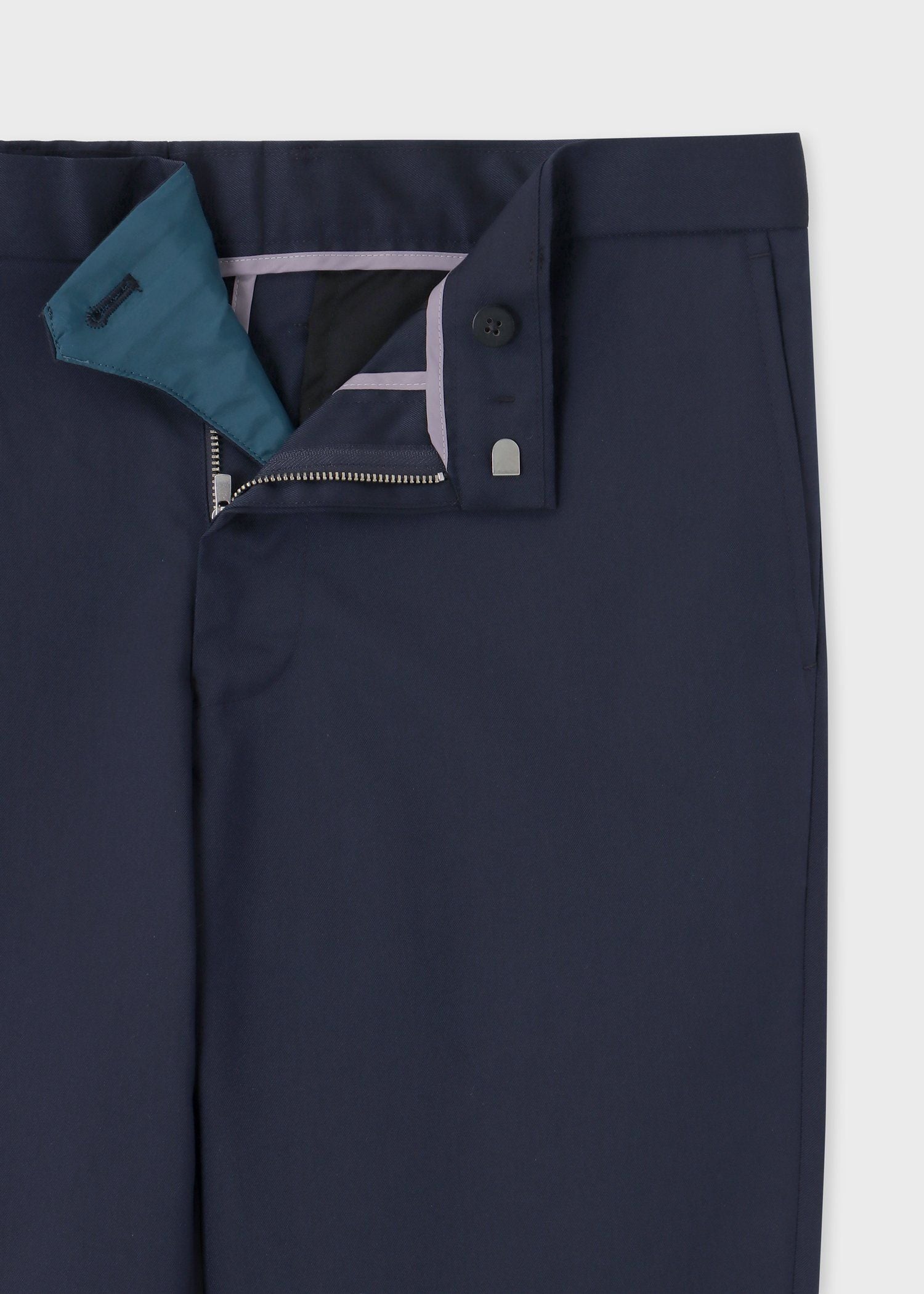 新品☆PS Paul Smith コットン ストレッチ トラウザース☆紺☆XL