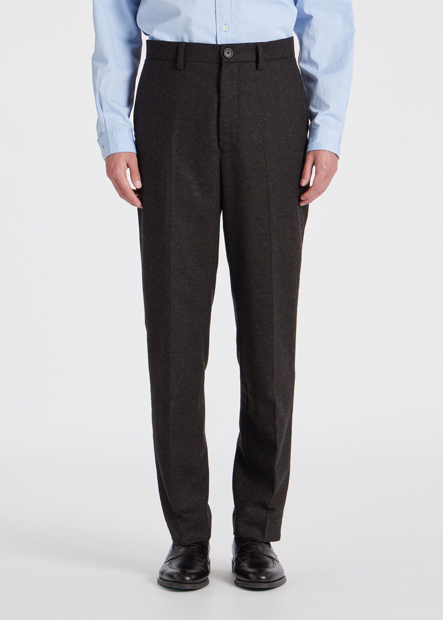 メランジウール テーパード トラウザーズ