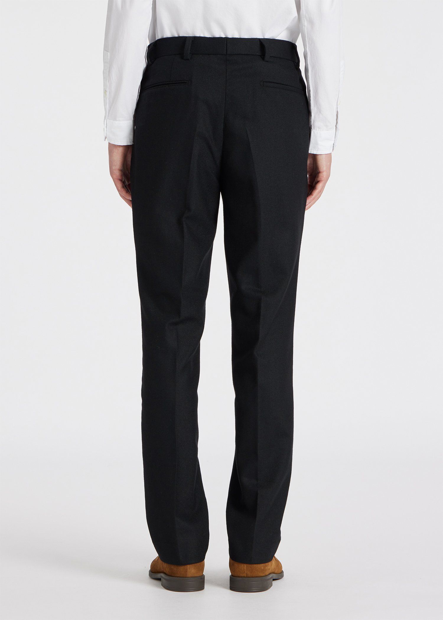 メランジウール テーパード トラウザーズ