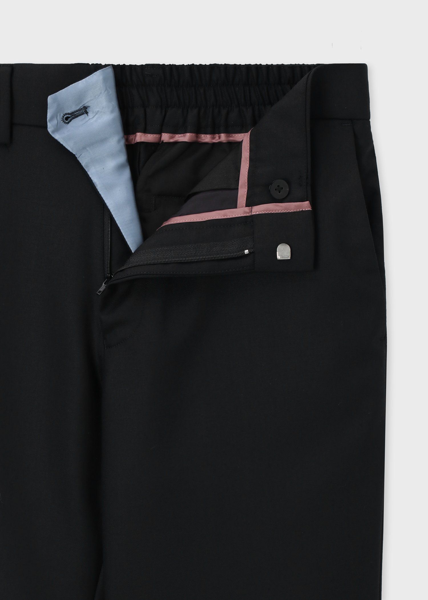 ソリッド ウールストレッチ テーパード トラウザーズ 'A Suit To