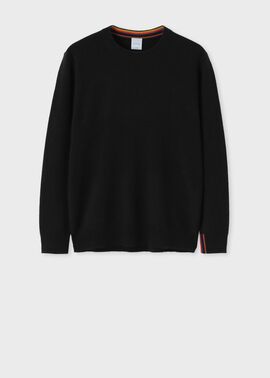 アーティストストライプポイント カシミヤ ニット