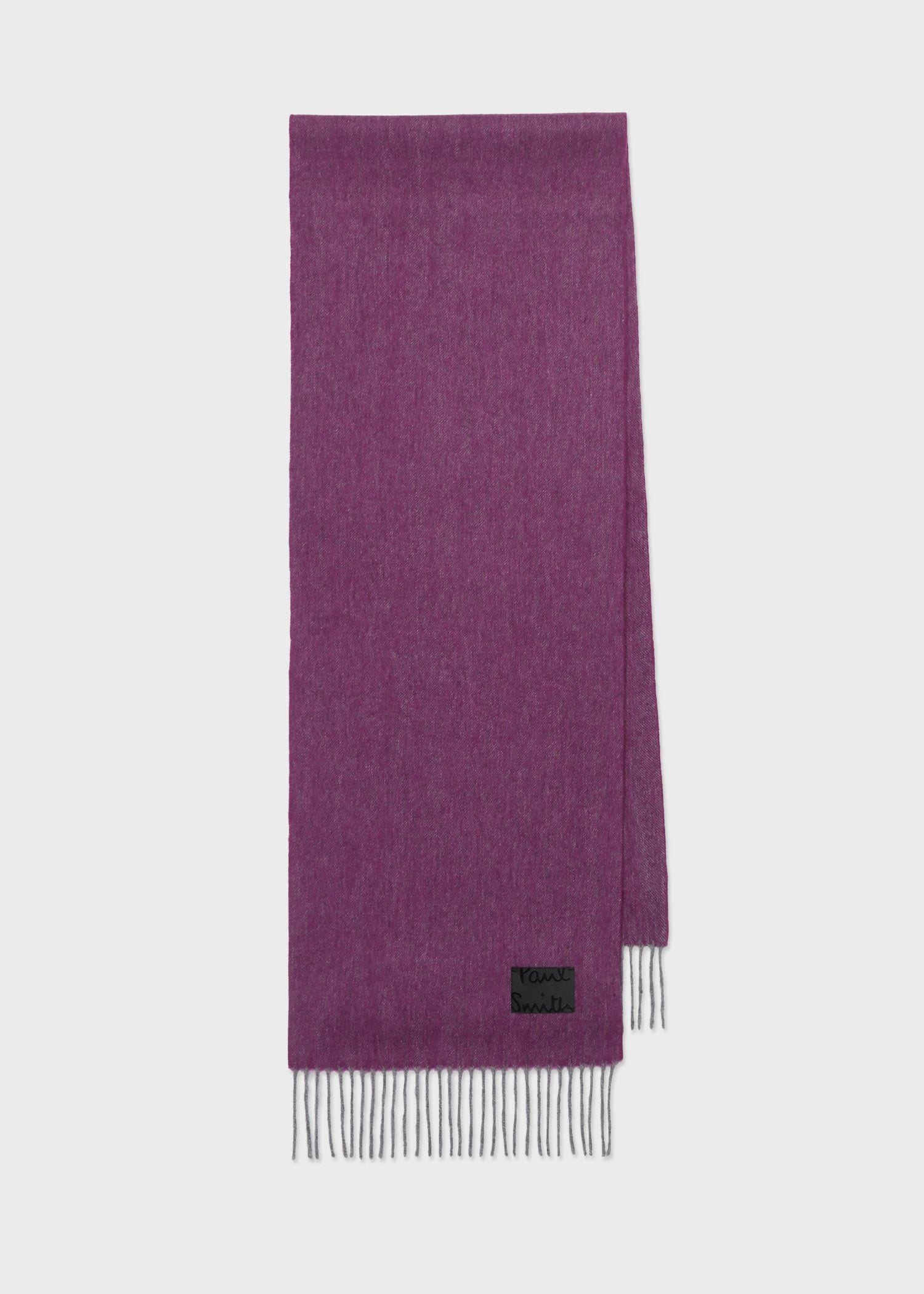 "Cropped Logo" カシミヤブレンド マフラー