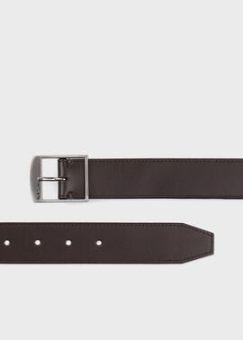 ロゴバックル レザーベルト