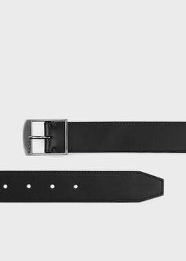 ロゴバックル レザーベルト