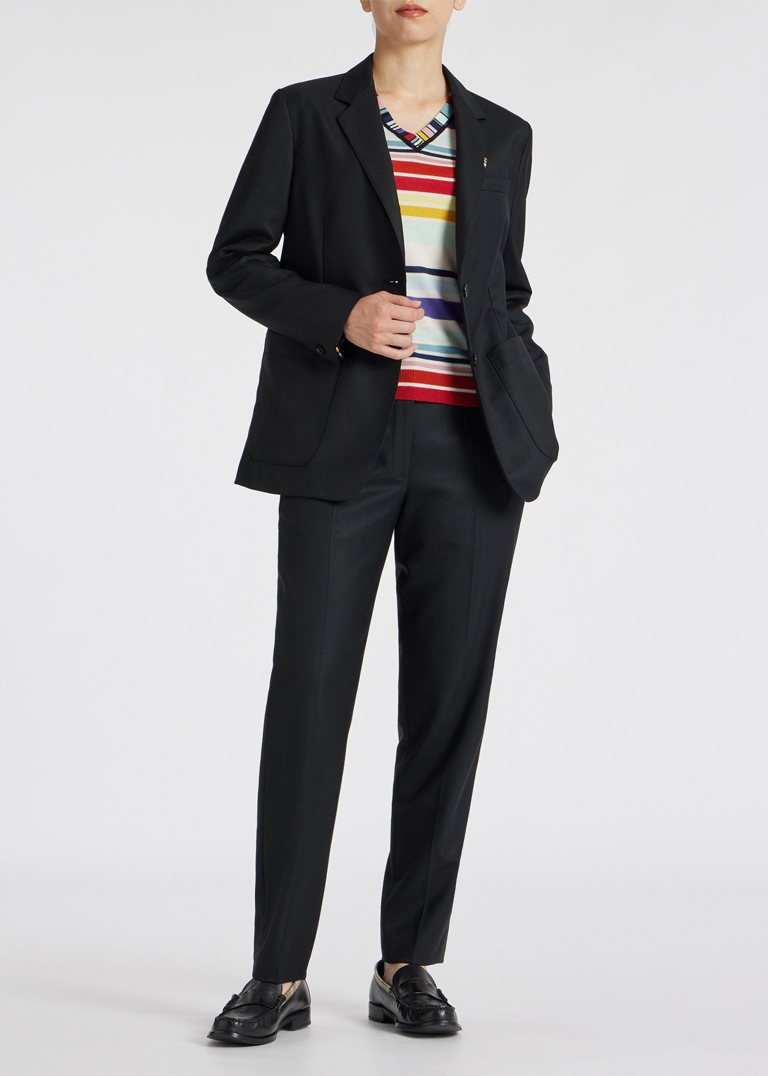 ウィメンズ  ソリッド ウールストレッチ ジャケット 'A Suit To Travel In'