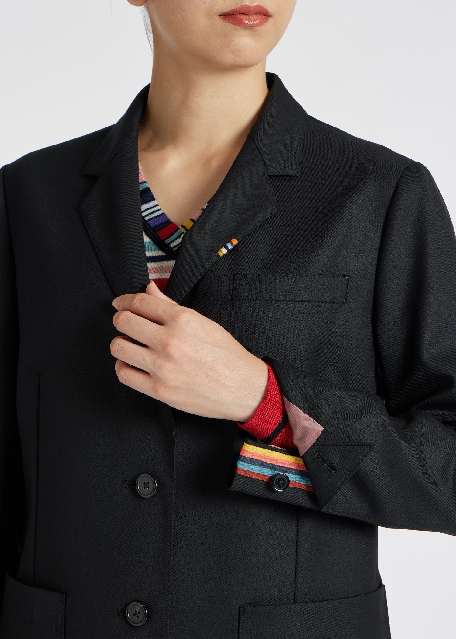 ウィメンズ  ソリッド ウールストレッチ ジャケット 'A Suit To Travel In'