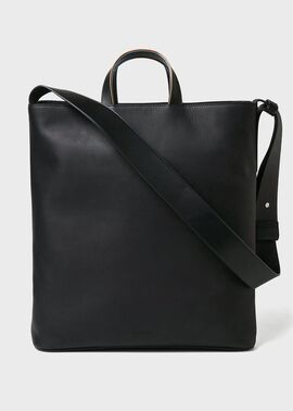 ストライプカラードエッジ トートバッグ