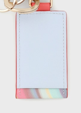 【Paul Smith】スプレースワールトリム キーホルダー スムース革 スプレースワールトリム キーホルダー（サックスブルー