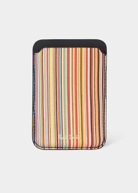 "Signature Stripe" MagSafe iPhone カードケース