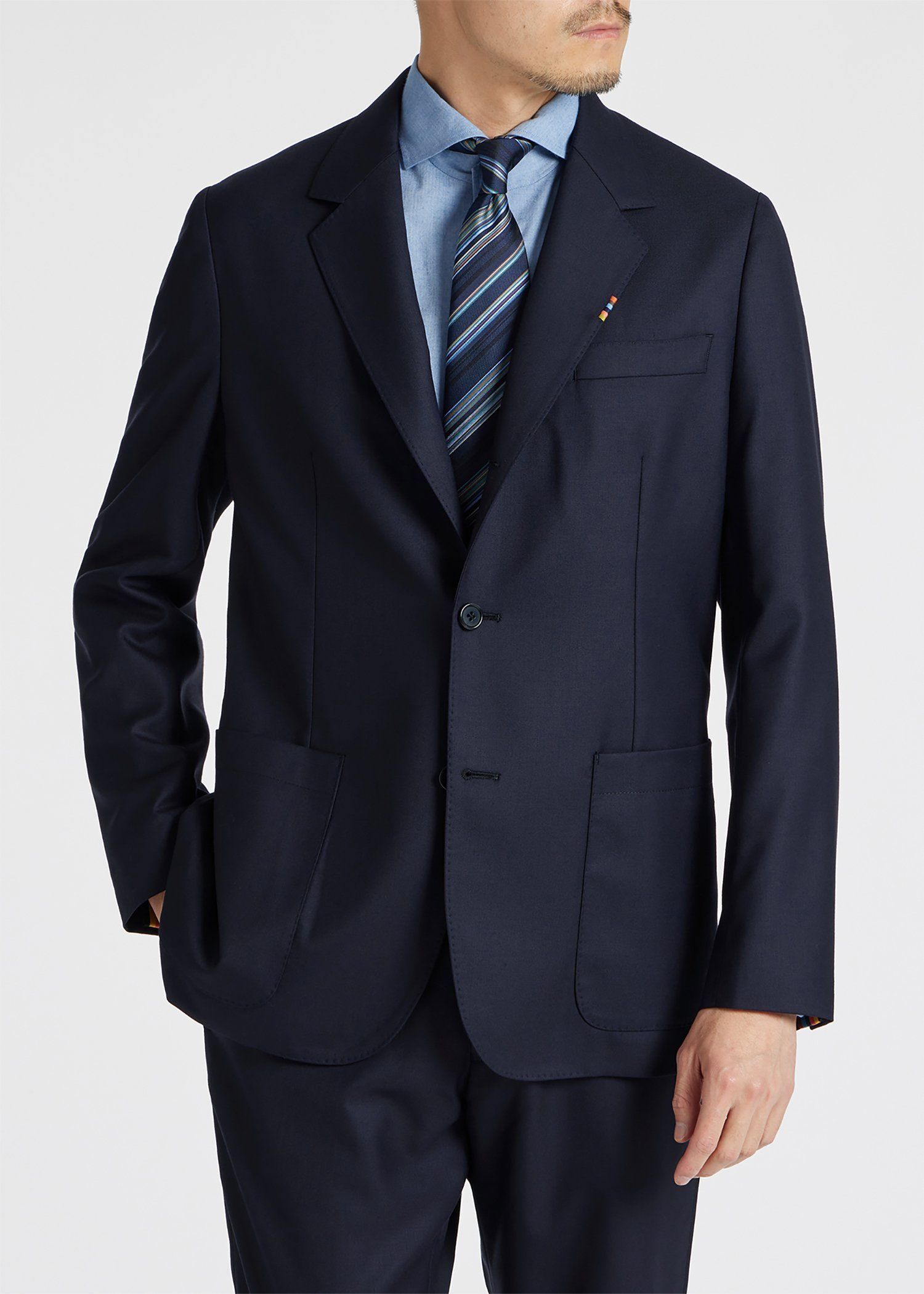 ソリッド ウールストレッチ ジャケット 'A Suit To Travel In'