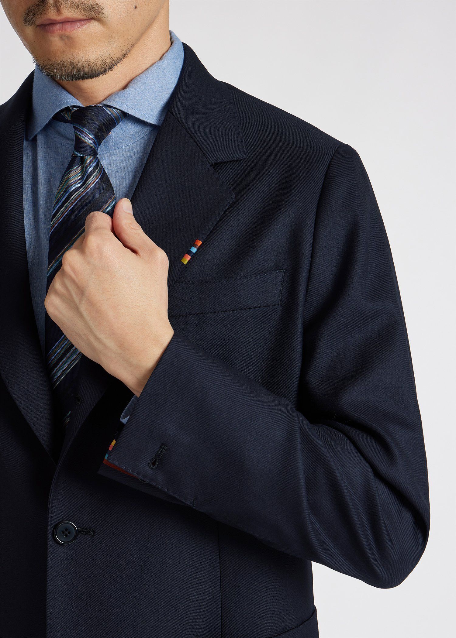ソリッド ウールストレッチ ジャケット 'A Suit To Travel In'