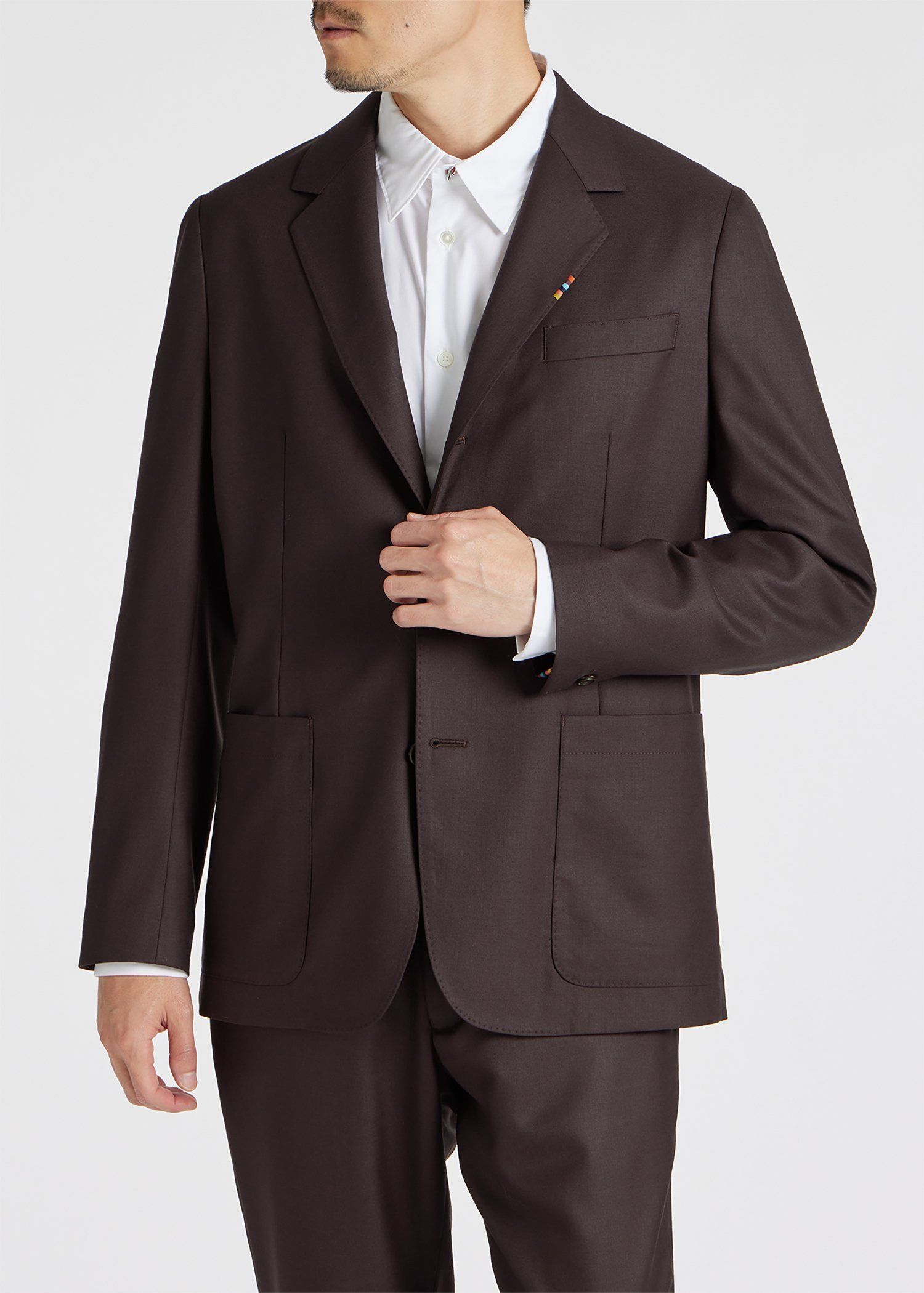 ソリッド ウールストレッチ ジャケット 'A Suit To Travel In'
